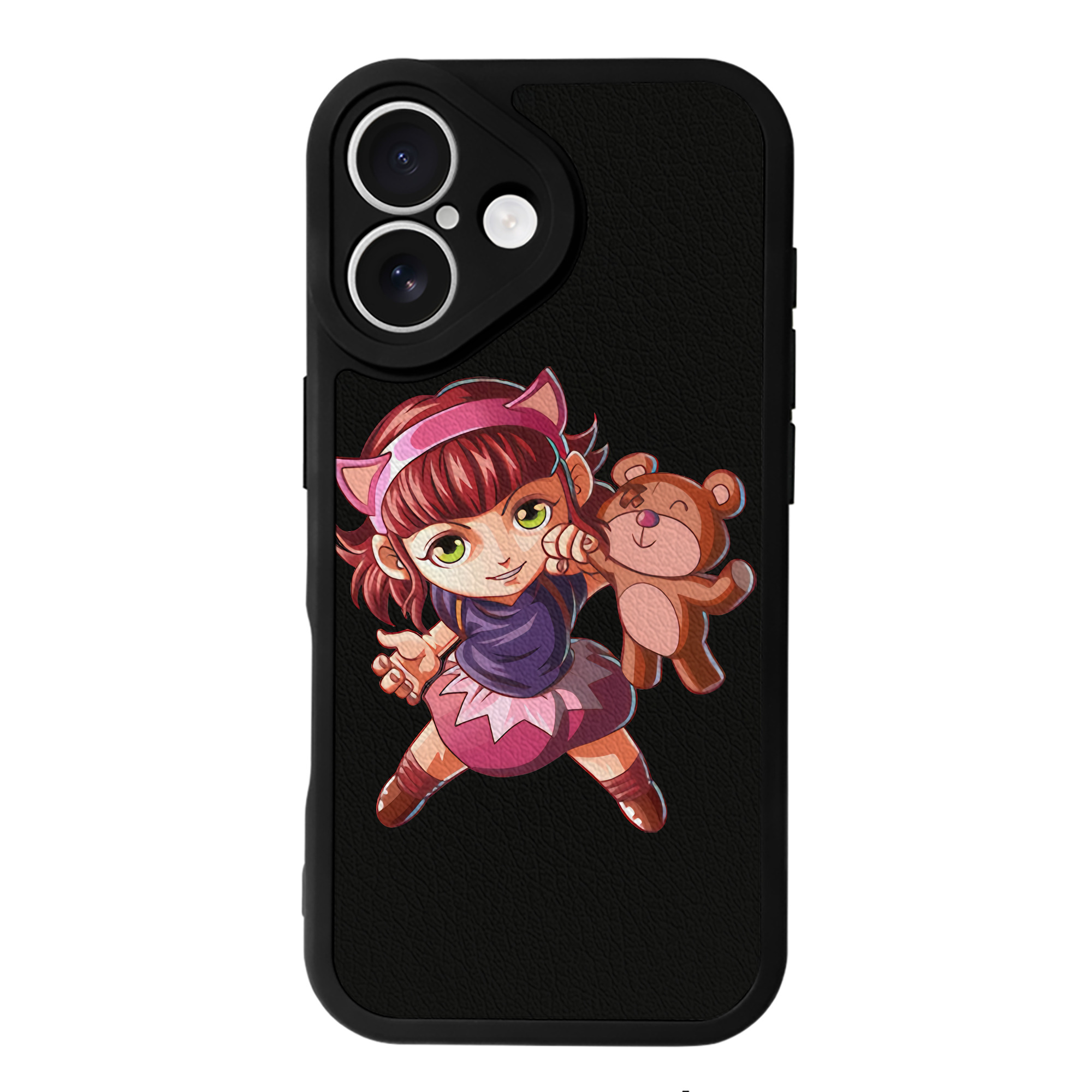 （画像用） リーグ・オブ・レジェンド League of Legends LOL 【iPhone 16シリーズ対応】シリコンスマホケース（レザー調） 材質：シリコン